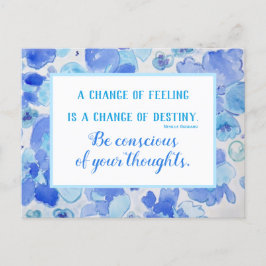 Inspirationssatz Gesetz der Anziehungskarte Feiertagspostkarte