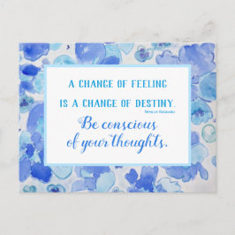 Inspirationssatz Gesetz der Anziehungskarte Feiertagspostkarte