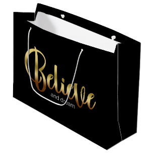 Inspirationssätze Goldener Glaube und Traum Große Geschenktüte