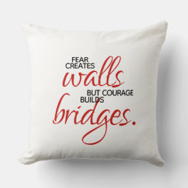 Inspirationssätze Mut baut Brücken Kissen