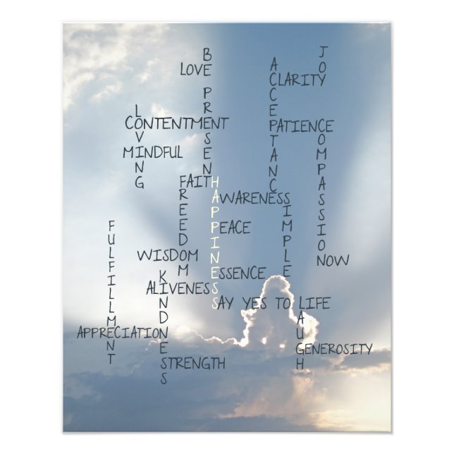 Inspirationssätze zum Glück Fotodruck (Vorne)