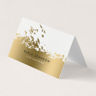 Inspirationsseitende Goldvögel Visitenkarten