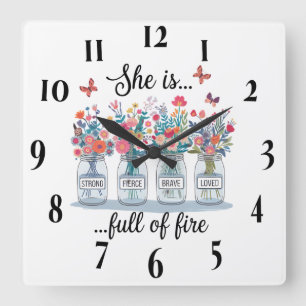 Inspirationsskripte/Bläserbibel Quadratische Wanduhr