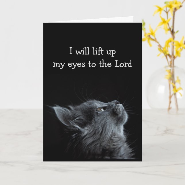 Inspirationsskriptur für schwierige Zeiten Karte (Gelbe Blume)