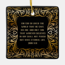 Inspirationsskriptur John 3:16 Weihnachtsgeschenk Keramikornament