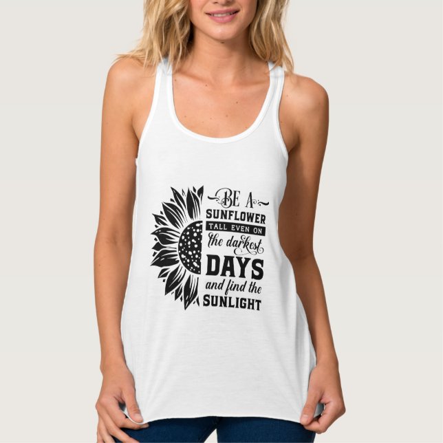 Inspirationssonnenblume Tank Top (Vorderseite)