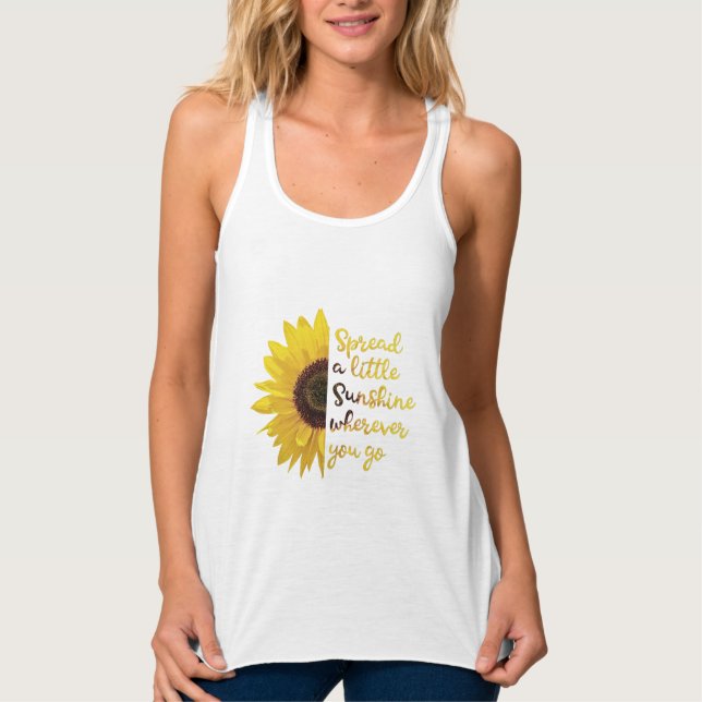 Inspirationssonnenblume Tank Top (Vorderseite)