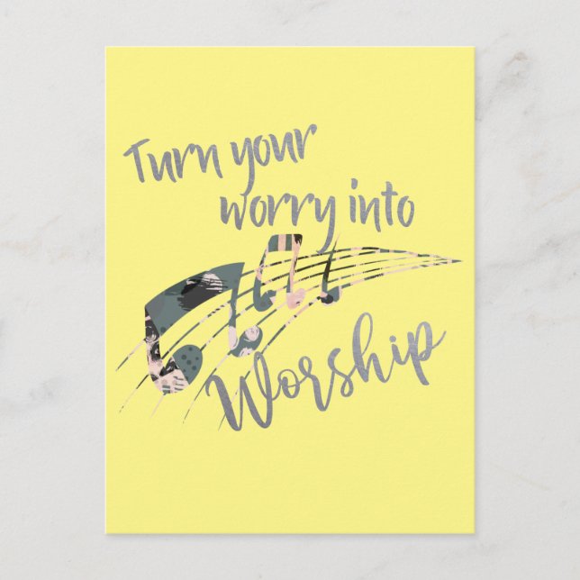 Inspirationssorge in das Gottesdienst Christlich Postkarte (Vorderseite)