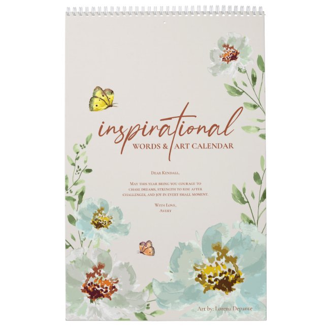 Inspirationssprache und Kunstart Inspiriert Kalender (Titelbild)