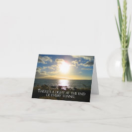 Inspirationsstichleuchte am Ende des Tunnels Karte