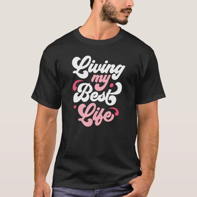 Inspirationsstichpositives Sprichwort Motivierend T-Shirt (Vorderseite)