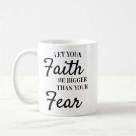 Inspirationstext Lasse den Glauben größer als die  Kaffeetasse