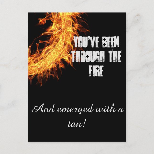 Inspirationsüberlebensnachricht Postkarte (Vorderseite)