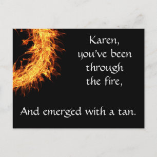 Inspirationsüberlebensnachricht Postkarte