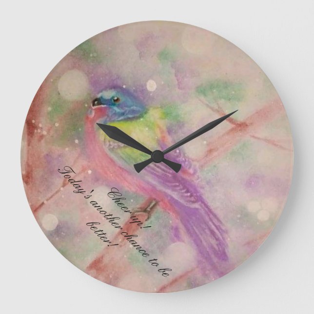 Inspirationsuhr Große Wanduhr (Vorderseite)