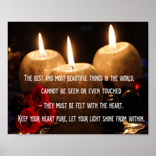 Inspirationsurteil über Leben und Glück Poster (Vorne)