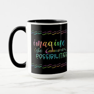 Inspirationsvorstellung der möglichen Typografie Tasse