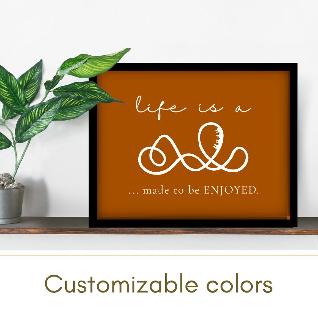 Inspirationsweisende Wörter rotieren orange positi Poster (Von Creator hochgeladen)