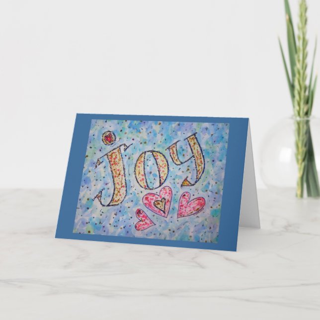 Inspirationswort "Joy Card" Karte (Vorderseite)
