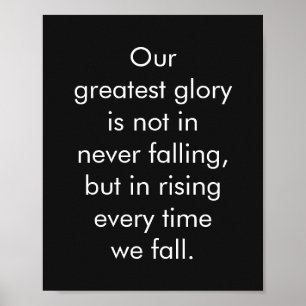 Inspirationsworte über Konfuzius-Zitate Poster