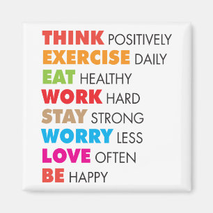 Inspirationswörter - Motivierend Magnet