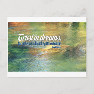 Inspirationsziffer — Kahlil Gibran Postkarte