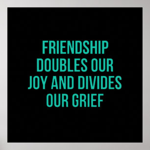 Inspirationsziffer über Freundschaft Poster