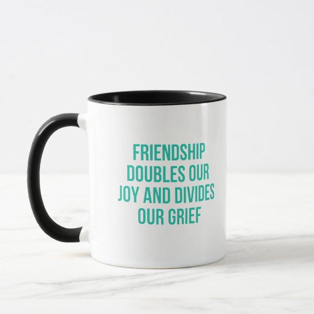 Inspirationsziffer über Freundschaft Tasse (Links)