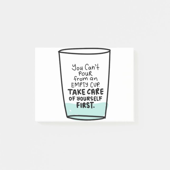 Inspirationsziffer zur Liebe und Selbstversorgung Post-it Klebezettel (Vorderseite)