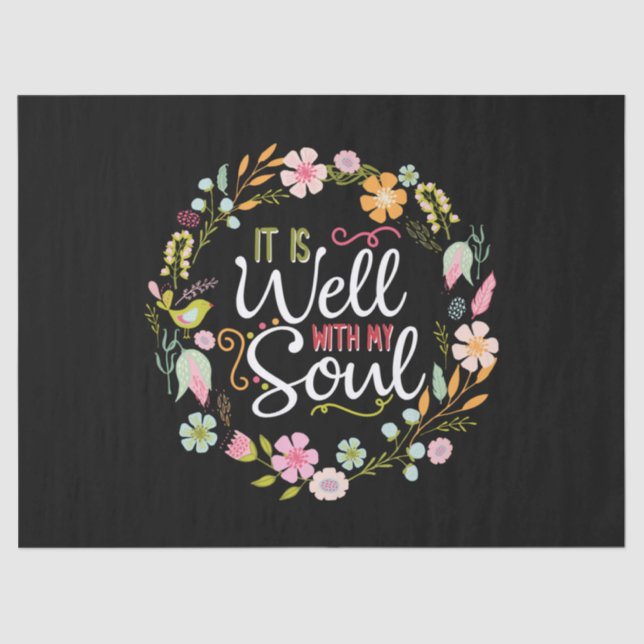 Inspirativ, es ist gut mit meinem Soul Seidenpapier (Vorderseite)