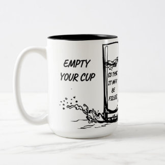 Inspirative Tasse - Entleeren Sie Ihre Tasse