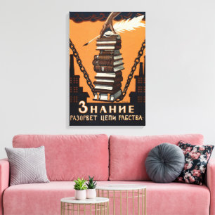 Inspirativer Vintage-Kampagne-Kunst-Druck für Alph Leinwanddruck