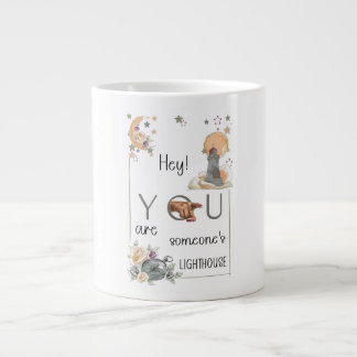Inspiratives Leuchtturm-Geschenk Positive Erinneru Jumbo-Tasse