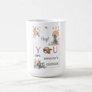 Inspiratives Leuchtturm-Geschenk Positive Erinneru Kaffeetasse