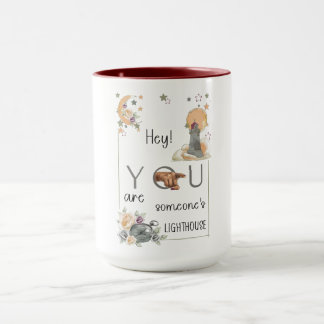 Inspiratives Leuchtturm-Geschenk Positive Erinneru Tasse