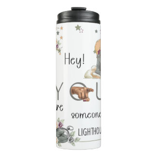 Inspiratives Leuchtturm-Geschenk Positive Erinneru Thermosbecher