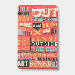 Inspiratives Poster Ausweis