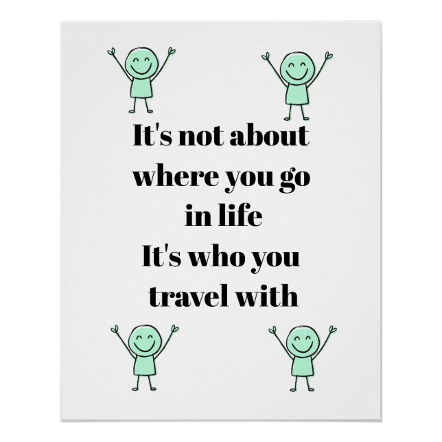 Inspiratives Reiseplakat Poster (Vorderseite)