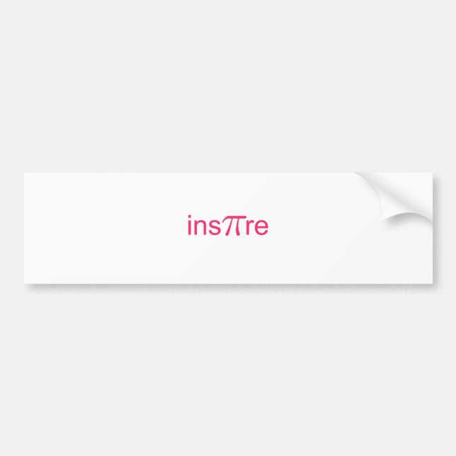 ins'Pi're Autoaufkleber (Vorne)