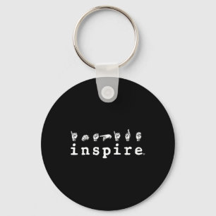 Inspire Brand Asl Amerikanische Gebärdensprache Ge Schlüsselanhänger