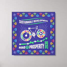 Inspire Change & Sustainability Goals Elegant Art Leinwanddruck