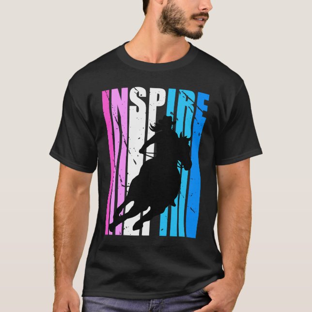 Inspire Cowgirl Hat Cow Girls Rodeo Western Theme  T-Shirt (Vorderseite)