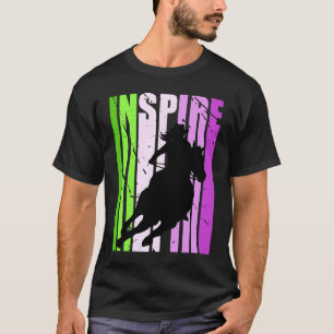 Inspire Cowgirl Hut Cow Mädchen Rodeo Western Them T-Shirt