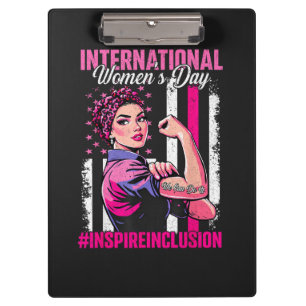 Inspire Inclusion 8. März International Klemmbrett