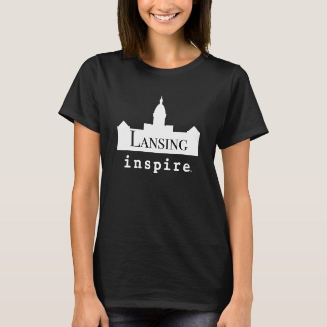 inspire Lansing Michigan City Travel Destination T-Shirt (Vorderseite)