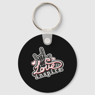 Inspire Liebe ASL ILY Hand Gebärdensprache Gehörlo Schlüsselanhänger