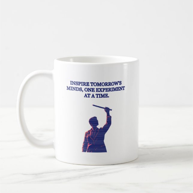 Inspire Tomorrow's Minds Science Teacher Design Kaffeetasse (Links)