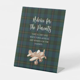 Inspired Baby Shower Advice Sign Sockelschild