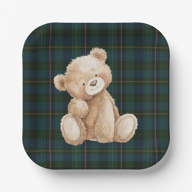 Inspired Baby Shower Paper Plates Pappteller (Vorderseite)