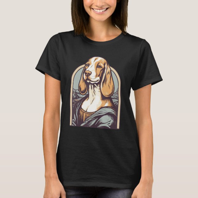 Inspired by Lisa Art Portrait of a Beagle Dog T-Shirt (Vorderseite)